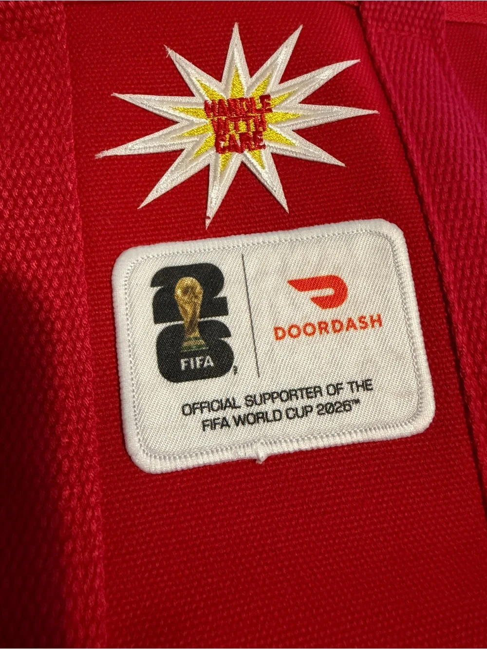 FIFA WORLD CUP DoorDash Red Tote Bag